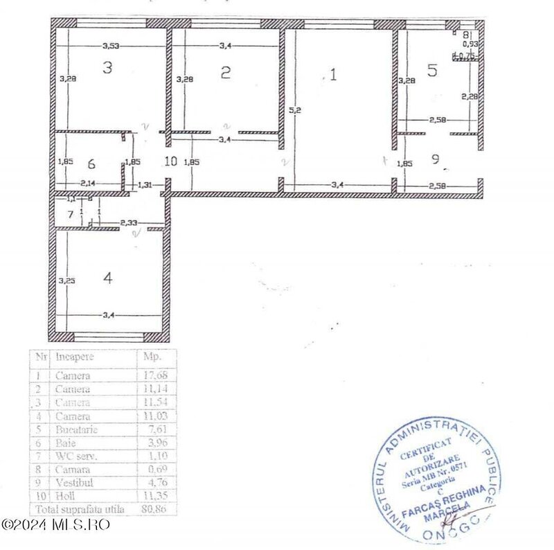 Lacul Tei, apartament spatios 4 camere, nemobilat,